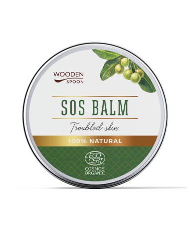 Balsam SOS cu oxid de Zinc pentru piele cu probleme, bio, 60ml, Wooden Spoon                        