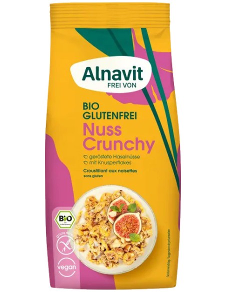 Musli crocant cu alune de padure fara gluten, bio, 300g Alnavit                                     