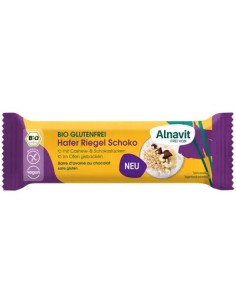 Baton cu ovaz si ciocolata fara gluten, bio, 50g Alnavit                                            