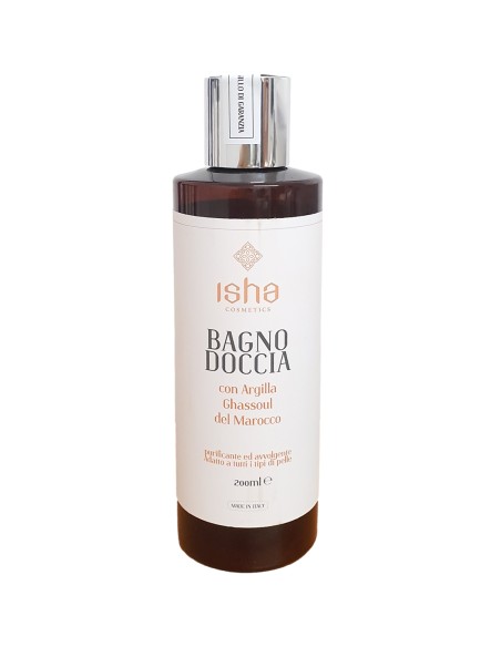 Gel de dus cu argila Ghassoul, 200ml, Isha                                                          
