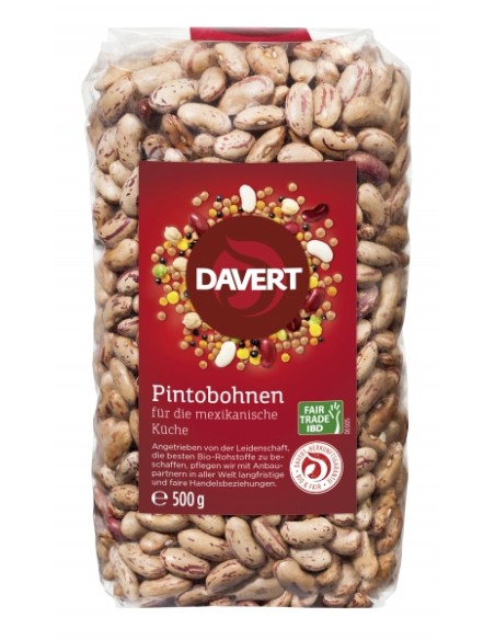 Fasole pinto bio 500g, Faitrade, DAVERT                                                             