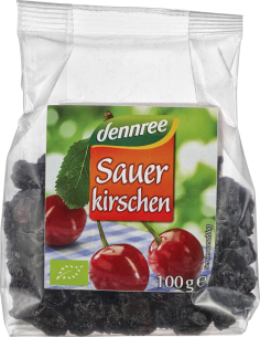 Visine uscate fara samburi bio 100g Dennree                                                         