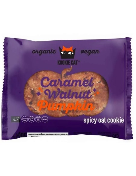Cookie cu caramel, nuci si dovleac, fara gluten, eco 50g                                            