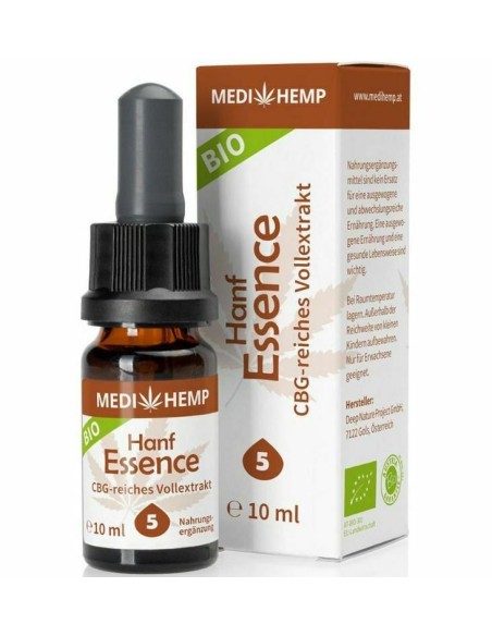 Hemp Essence cu CBG 5% bio, 10ml Medihemp                                                           