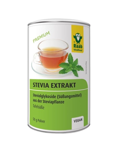 Stevia pulbere extract solubil premium 50g RAAB