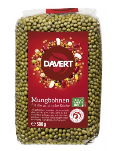 Fasole mung bio 500g Fairtrade, DAVERT                                                              