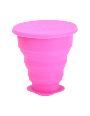 PAHAR PLIABIL PENTRU IGIENIZAREA CUPEI MENSTRUALE ROZ 225ML ME LUNA                                 