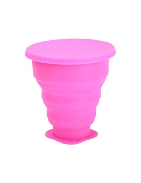 PAHAR PLIABIL PENTRU IGIENIZAREA CUPEI MENSTRUALE ROZ 225ML ME LUNA                                 