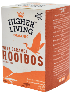 Ceai ROOIBOS si CARAMEL eco, 20 plicuri, Higher Living                                              