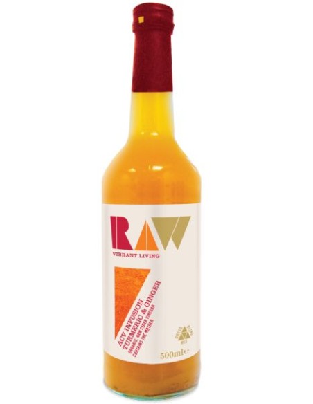 Bautura cu otet de cidru de mere, turmeric si ghimbir eco 500ml Raw Health                          