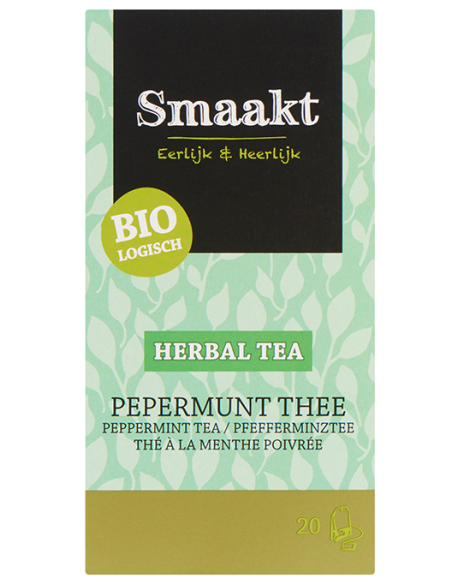 Ceai de menta bio 20 plicuri Smaakt                                                                 