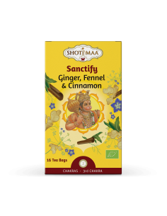 Ceai Shotimaa Chakras -Sanctify - ghimbir, fenicul si scortisoara bio 16dz                          