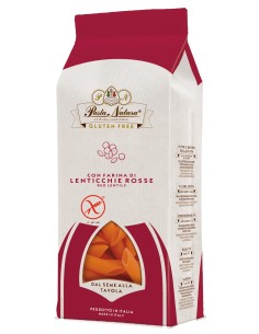 Penne din linte rosie bio fara gluten 250g Pasta Natura                                             
