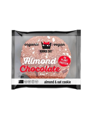Cookie cu migdale si ciocolata neagra, fara gluten, eco 50g                                         