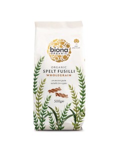 Fusilli din grau spelta integral eco 500g Biona                                                     
