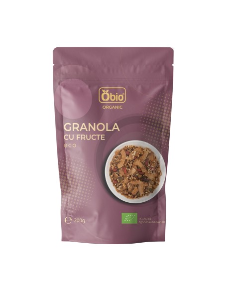 Granola cu fructe bio 200g Obio                                                                     
