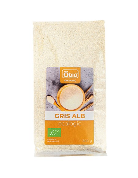 Gris alb, bio, 500g, Obio                                                                           