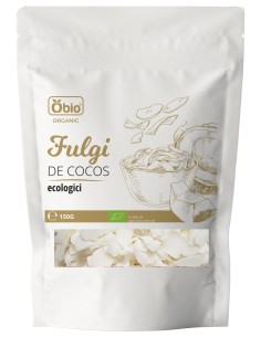 Fulgi de cocos raw bio 150g Obio                                                                    