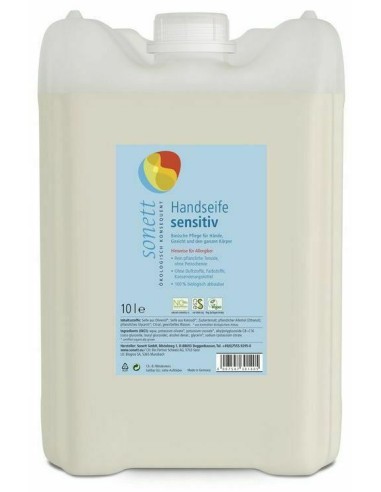 Sapun lichid - gel de dus ecologic SENSITIVE 10 L, Sonett                                           