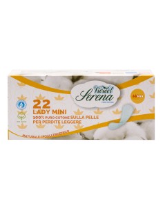 Protej slip din bumbac natural - Normal - 2 picaturi ( 22buc ) - VIVICOT Serena Lady                