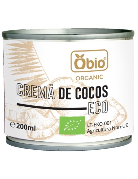 Crema de cocos bio 200ml Obio                                                                       