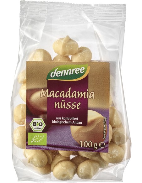 NUCI MACADAMIA BIO 100G DENNREE                                                                     