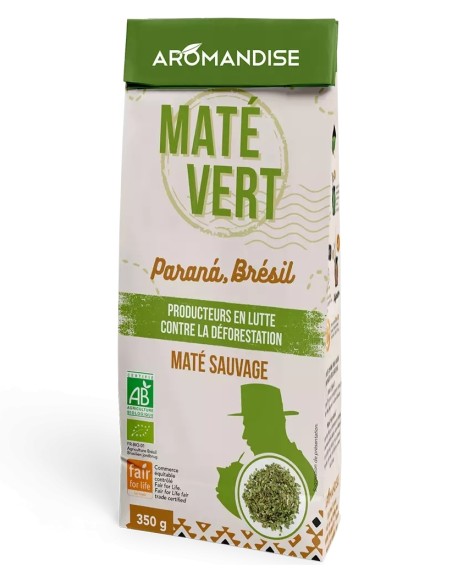 Ceai mate verde salbatic, bio, 350g, Aromandise                                                     
