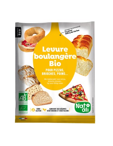 Drojdie de panificatie uscata, bio, 54g, Nat-ali                                                    