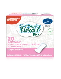 Protej slip din bumbac bio, hipoalergenic, compostabil - Normal ( 20 buc ) - VIVICOT BIO            