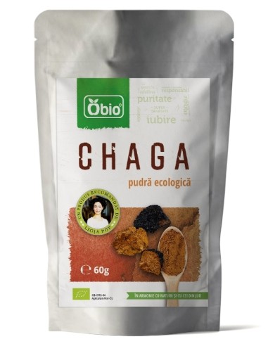 Chaga pulbere bio 60g OBIO                                                                          
