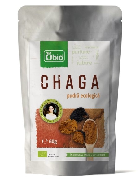 Chaga pulbere bio 60g OBIO                                                                          