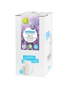 Detergent bio lichid rufe albe si color lavanda 5l Sodasan