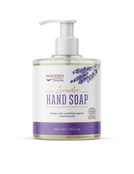 Sapun lichid pentru maini cu lavanda, bio, 300ml, Wooden Spoon                                      