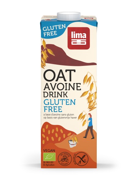 Bautura vegetala de ovaz fara gluten eco 1L Lima