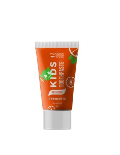 Pasta de dinti cu probiotice fara flour pentru copii, naturala, 50ml, Wooden Spoon                  