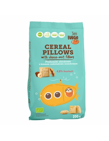 Cereale umplute cu ciocolata si alune de padure fara gluten bio 200g Super Fudgio                   