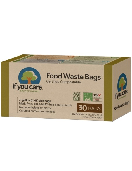 Saci menajeri compostabili 11.4L, 30 buc., If You Care                                              