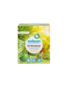 Detergent praf bio pentru spalari grele universal cu Lime 1,010 kg Sodasan                          