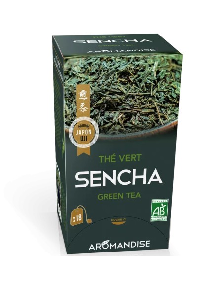 Ceai verde Sencha bio 18 pliculete x 2g, Aromandise                                                 