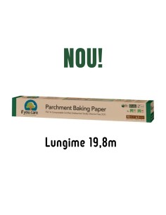 Hartie de copt nealbita, fara clor, compostabila, rola 19.8 m, If You Care                          