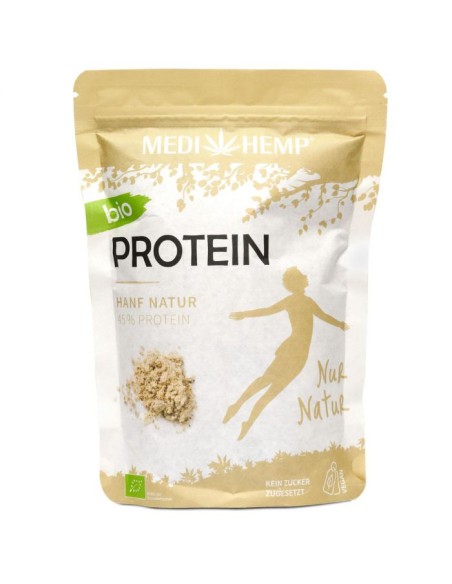 Proteina din canepa natur, bio, 330g, Medihemp                                                      