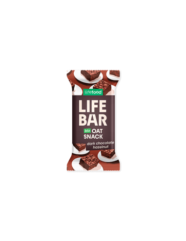 Lifebar baton de ovaz brownie fara gluten bio 40g                                                   
