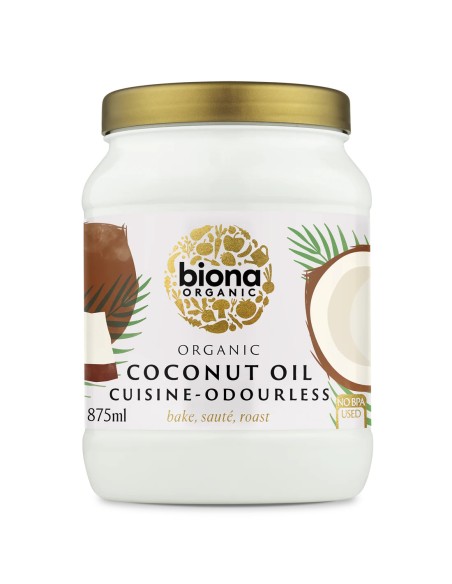 Ulei de cocos dezodorizat eco 875ml BIONA                                                           