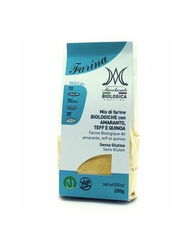 Mix de fainuri fara gluten cu amarant, teff si quinoa eco 250g Marchesato                           