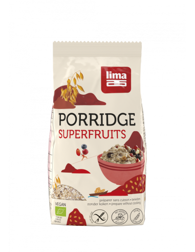 Porridge Express cu superfructe fara gluten bio 350g Lima                                           