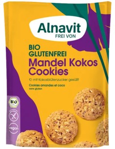 Biscuiti cu migdale si cocos fara gluten, bio, 125g Alnavit                                         