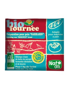 Mix din hrisca si drojdii pentru paine, bio, 35g, Nat-ali                                           