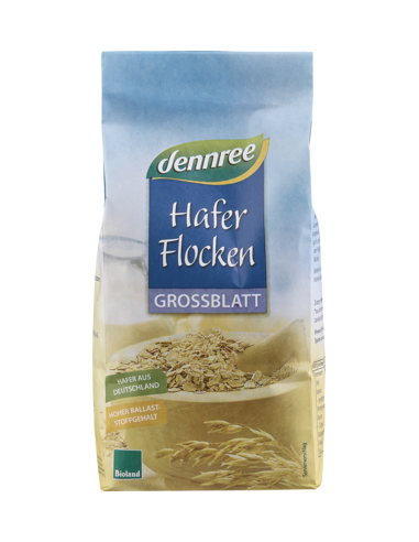 Fulgi de ovaz mari bio 500g Dennree                                                                 