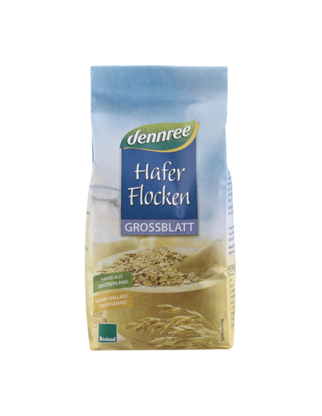 Fulgi de ovaz mari bio 500g Dennree                                                                 