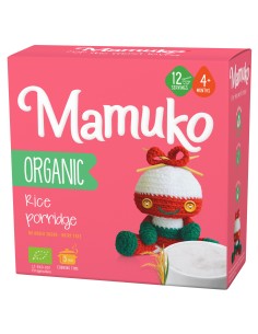 Porridge din orez bio, 4+ luni, 200g Mamuko                                                         